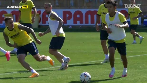 Kubo’s quality at Villarreal’s training